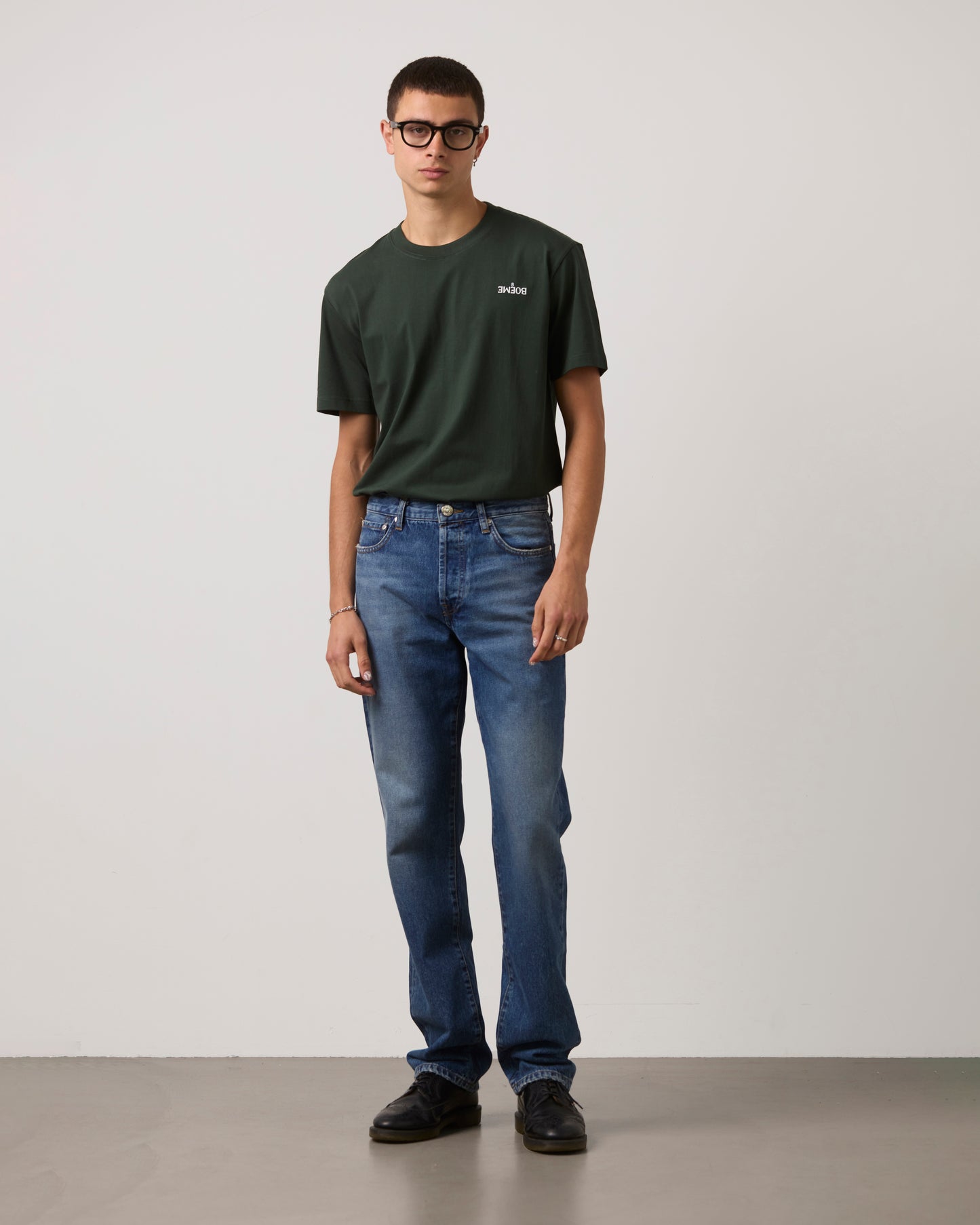 Jeans Straight Loose Fit - Dark Blue
