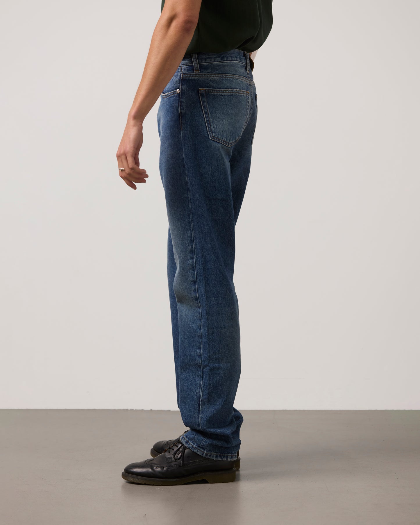 Jeans Straight Loose Fit - Dark Blue