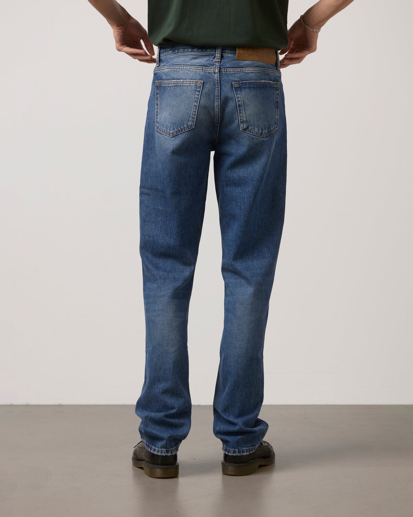 Jeans Straight Loose Fit - Dark Blue