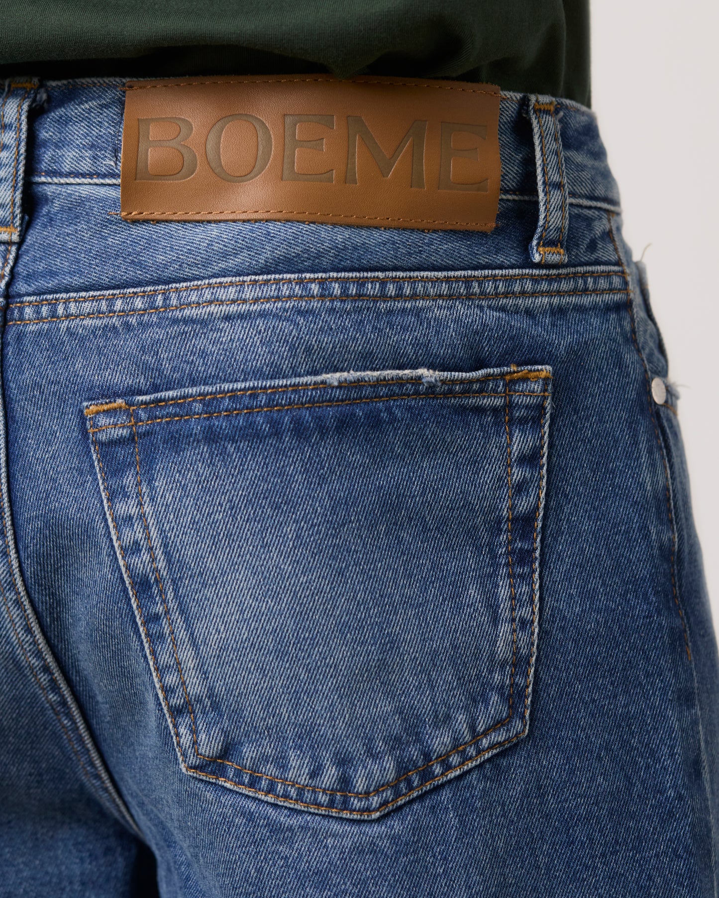 Jeans Straight Loose Fit - Dark Blue