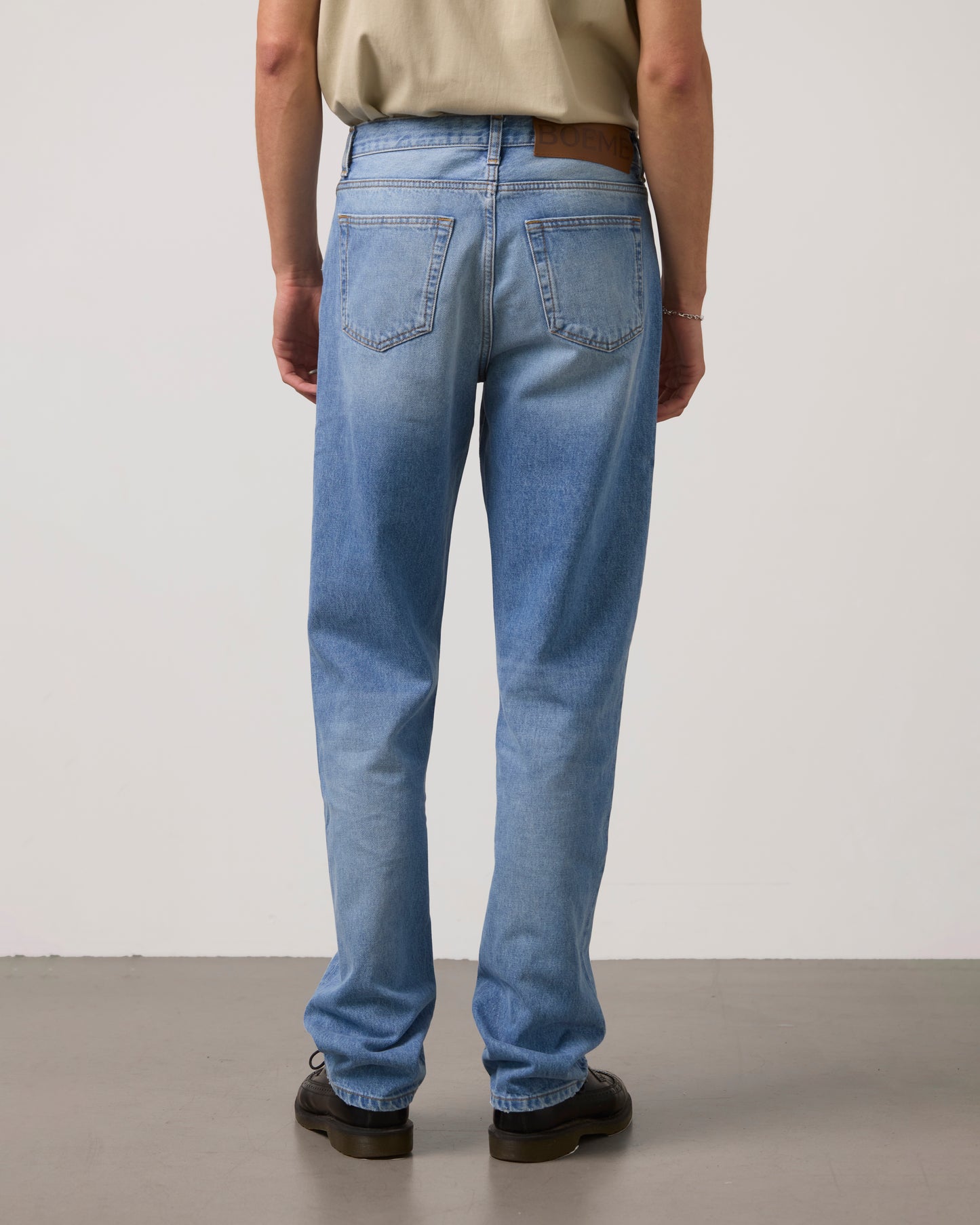 Jeans Straight Loose Fit - Lyseblå
